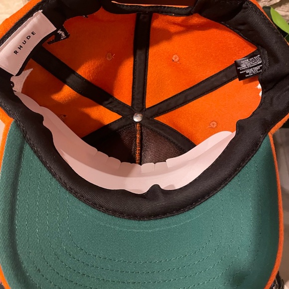 Rhude Vibrant Orange Cap with White Logo - Picture 13 of 13